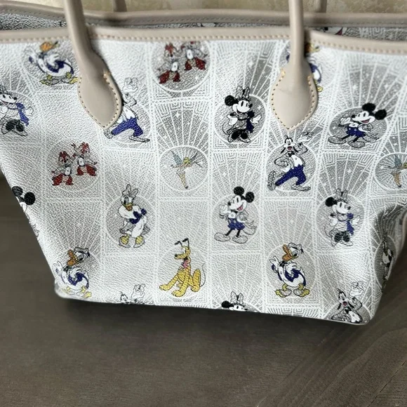 Disney Dooney & Bourke 100th Anniversary Platinum Mickey Tote Bag Purse - Picture 2 of 4